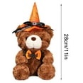 thumbnail image 3 of karymi Halloween Wizard Bear Doll with Hat Soft Stuffed Animals Kids Toys Halloween Party Decorations Party Favors up to 70% off up to 90% off, 3 of 5