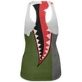 thumbnail image 2 of Halloween WWII Flying Tiger Fighter Shark Nose Art All Over Womens Work Out Tank Top Multi X-LG, 2 of 2