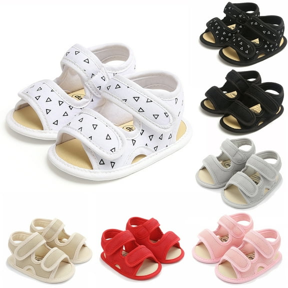 Baby Boys Girl Sandals Hollow Soft Sole Toddler Crib Shoes Prewalker Sneakers Summer Beach