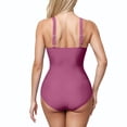 thumbnail image 5 of CHGBMOK Womens One Piece Swimsuit Tummy Control Bathing Suit Solid V Neck Swim Suit Trendy Ruched Criss Cross Swimwear, 5 of 6