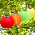 thumbnail image 4 of Pebbuoy Solar Chinese Lantern Hanging Lamp IP44 Waterproof Automatic Charging Outdoor Indoor Hanging Solar Lantern LED Garden Decorative Light, 4 of 7