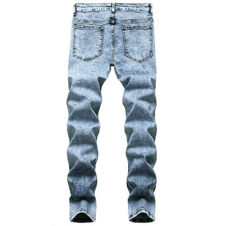 Black and Friday Deals Blueek Men'S High-End Ripped Trendy Slim