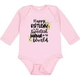 thumbnail image 3 of Inktastic Happy Birthday to the Sweetest Mama in the World Girls Long Sleeve Baby Bodysuit, 3 of 5