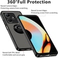 thumbnail image 4 of Case for Infinix Hot 30i Case with Stand, Compatible with Magnetic Car Phone Mount, Ultra Slim Infinix Hot 30i Phone Case for Women Men Shockproof Protective Cases Cover (Black), 4 of 14