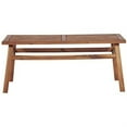thumbnail image 1 of Walker Edison Vincent Patio Wood Coffee Table - Brown, 1 of 2