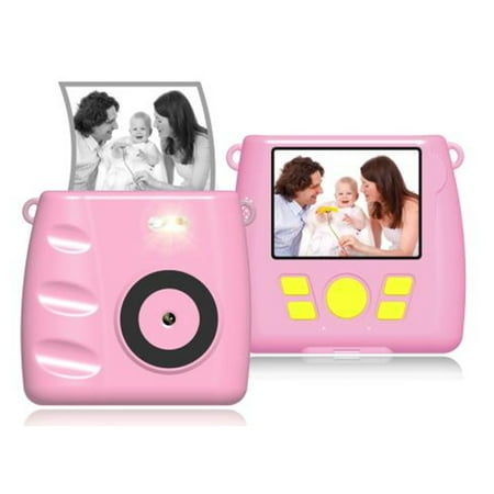 SANPTENT Kids Camera Instant Print, Portable Digital Cameras for Boys & Girls Age 3-12 Christmas Birthday Gifts, Pink