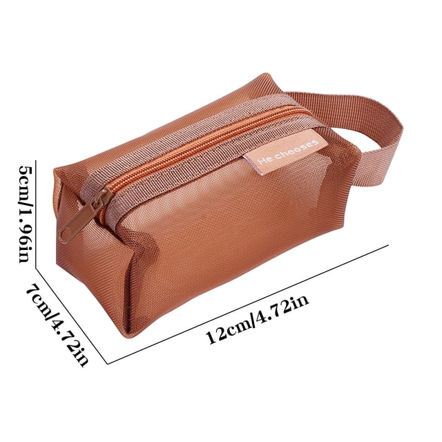 Grands Sacs de Rangement, Portefeuille en Maille de Nylon Grande Capacité Sac à Clés Sac à Cartes Sac à Argent Sac de Rangement Transparent, Petits Sacs en Maille, Petit Sac en Maille