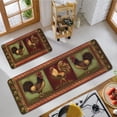 thumbnail image 5 of Farmhouse Kitchen Rugs and Mats Set of 2, Farm Rooster Kitchen Mat, Seasonal Holiday Cooking Sets Washable Non-Slip Floor Mats for Home Kitchen Decor - 17x29 and 17x47 Inch, 5 of 6