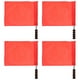thumbnail image 1 of Bandera de árbitro para eventos de pista y campo, bandera de poste de acero inoxidable, banderas de señal manual (rojo), 4 Uds., 1 of 5