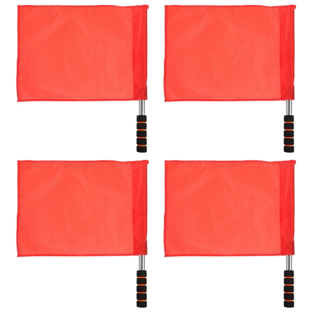 Shisuyan Track Signal Flags Red Cotton Cloth 4Set 17.68X14.15X0.98in