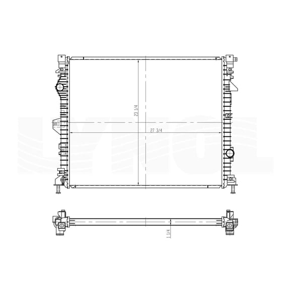 NEW Radiator Compatible with Ford Edge 16-18 3.5L / Lincoln MKX 3.7L 16-18 OE# F2GZ8005A