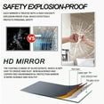 thumbnail image 4 of Aluminum Alloy Frame Wall Mirror Bathroom Mirror Rectangular Vanity Mirror for Bathroom Living Room Silver 38" x 26", 4 of 7