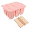 thumbnail image 4 of 12 Grids Ice Cream Mold DIY Ice Cream Making Tool Popsicle Mold with Sticks, 4 of 8