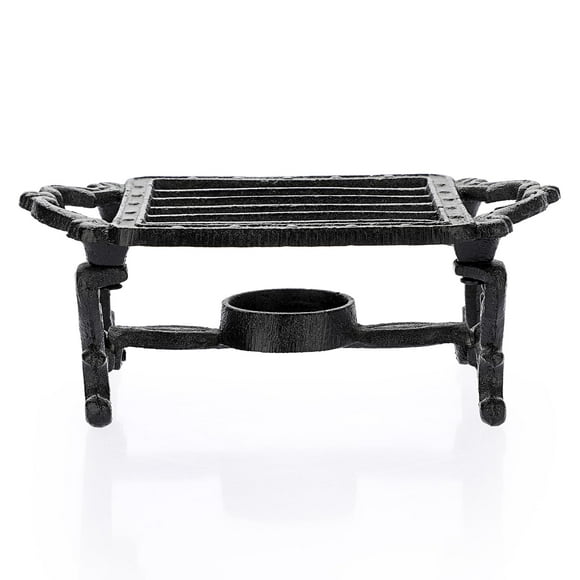 Calentador de té Sumnacon de hierro fundido 19 x 12 x 8 cm con portavelas
