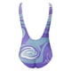 thumbnail image 3 of Gibobby Trajes de Baño Mujer Completo Mono sin mangas con tiras y control ajustado para mujer(Morado,XL), 3 of 4