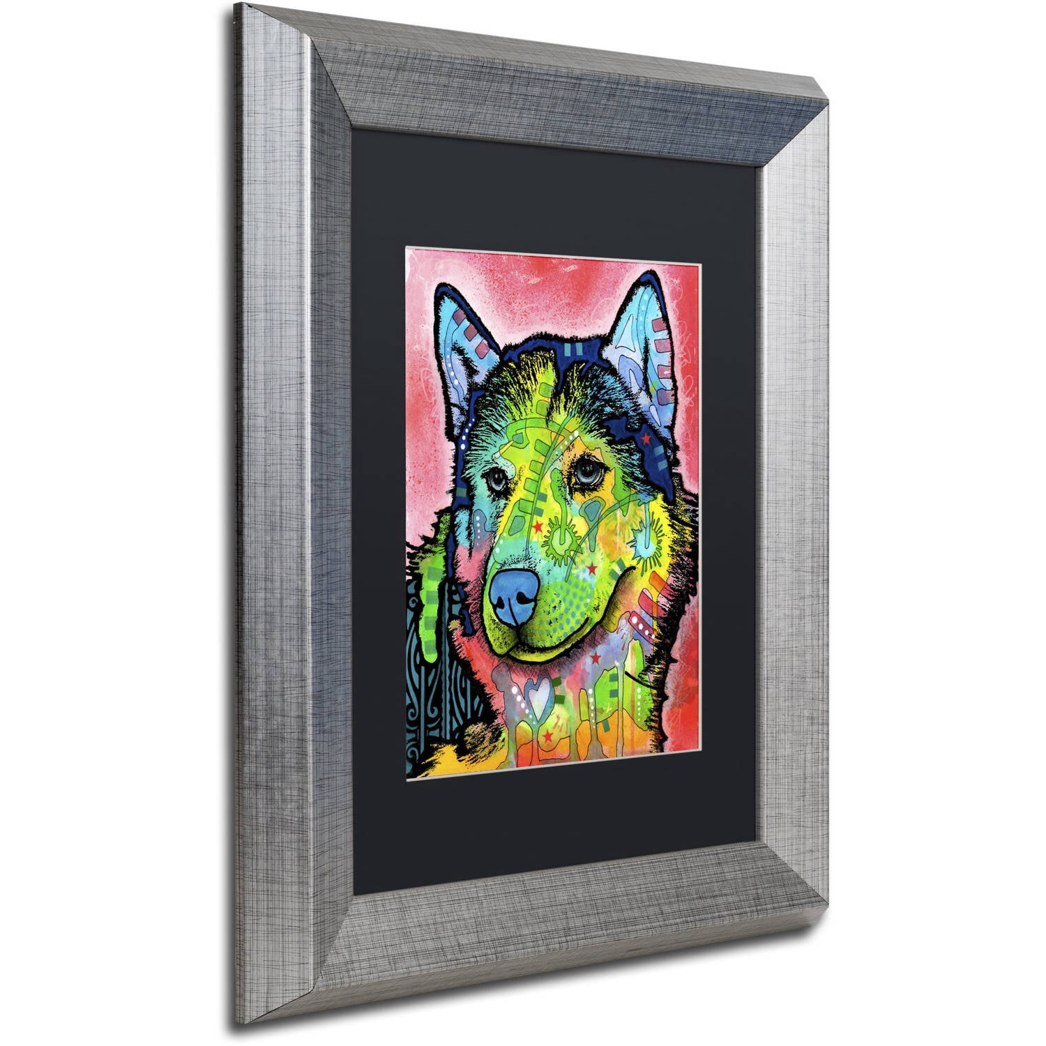 Trademark Fine Art "Siberian Front" Canvas Art by Dean Russo, Black Matte, Silver Frame