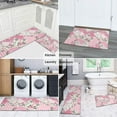 thumbnail image 5 of Pioneer Flower Floral Print Pattern Kitchen Rugs Sets Of 2,Anti Fatigue Kitchen Mat Rugs Non Slip Washable,Decorative Kitchen Floor Mats for Kitchen,Sink,Laundry,17"x30"+17"x47", 5 of 7