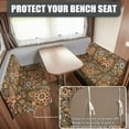 thumbnail image 2 of Uorisanigo RV Dinette Cushions - Washable RV Dinette Seat Covers - Replacement Ethnic Flowers Camper Cushion Slipcovers for Camper Car Bench (1 Backrest & 1 Bench Covers), 2 of 7