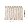 thumbnail image 4 of Farmhouse Kitchen Stove Curtain, Ruffled Lace Trim Stove Cover Curtain with Floral Prints, Decorative Oven Door Curtain for Vintage Kitchen Decor(22*31"), 4 of 5