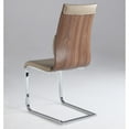 thumbnail image 7 of Chintaly Cantilever Side Chair W/ Back Cushion - Set Of 2, Taupe, 7 of 7