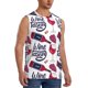 thumbnail image 2 of Fotbe Red Wine Glass Bottle Men's Camiseta sin Mangas Estampada para Hombres, Playera Casual para Gimnasio, Entrenamiento, Playa-Medium, 2 of 7