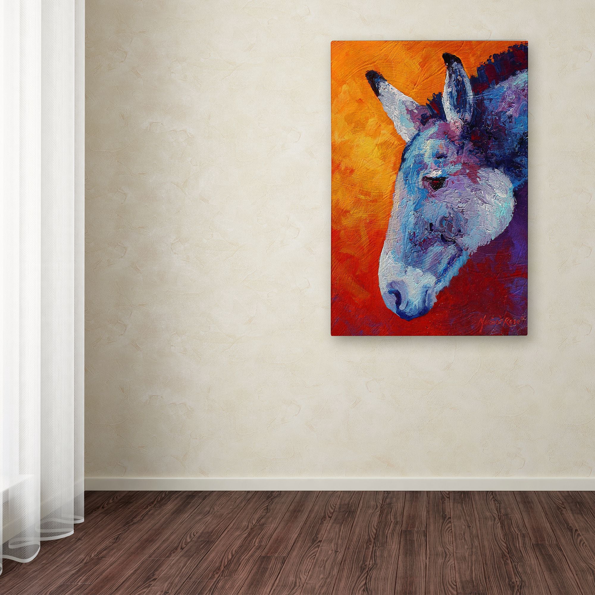 Marion Rose 'Burro IV' Canvas Art