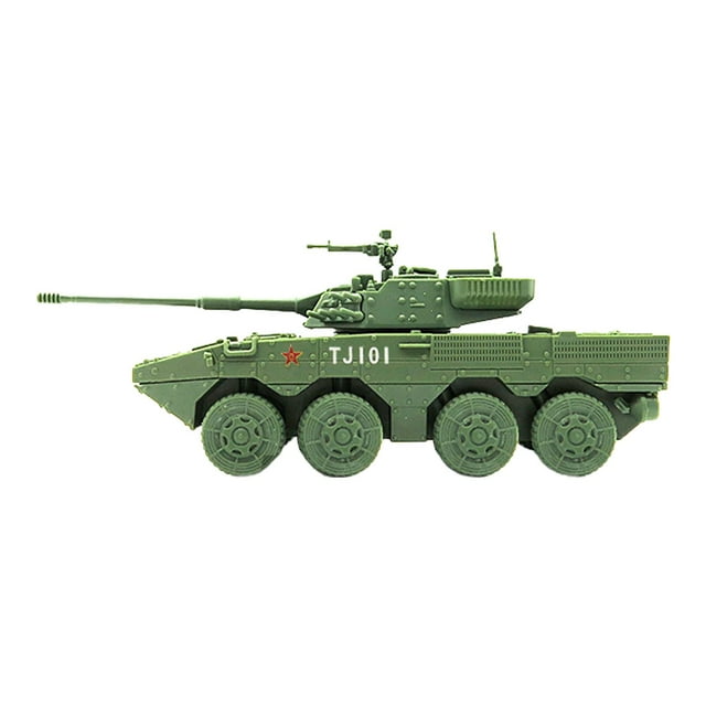 TISHITA 1:72 DIY Assemble Building Model Armored Truck for Tabletop Decor Gift Kids 14cm