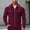 Wine, variant on FRSASU Men's Waffle Knit Zip‑Up Jacket Lapel Collar Casual Coat with Gold‑Tone Button Chest Pockets White