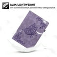 thumbnail image 5 of Dteck Smart Folio Case for Apple iPad (10th generation), Embossed Butterfly PU Leather Flip Stand Cover with Card Slots Pencil Holder Auto Wake Sleep Case for iPad 10th Gen 10.9" 2022,Purple, 5 of 6