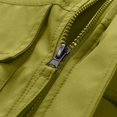 thumbnail image 3 of Mrmaere Hooded Multi Pocket Cargo Jacket Men Hooded Button Zip Up Casual Workwear Jacket Green XL, 3 of 7