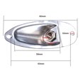 thumbnail image 3 of Replacement For Strat Stratocaster Electric Guitar Jack Plate 6.35mm 1/4" Boat Shaped Audio Connector Socket Panel, 3 of 9