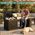 thumbnail image 5 of MINDYES 35 Gallon Deck Box, Outdoor Storage Boxes for Patio Cushions, Pool Toys & Garden Tools, Black, 5 of 8