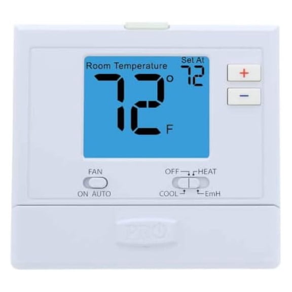 T721 Digital Non-Programmable, Multi-Stage Thermostat w/Heat Pump (2H/1C)