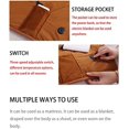 thumbnail image 3 of Pink Electric Blanket Single, 75x120cm Heated Blanket USB Powered 5V Energy Efficient, 3 Temperature Setting, Soft Flannel, Electric Heated Blanket Throw for Sofa Chair, Machine Washable, 3 of 5