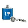 thumbnail image 2 of I Love Insurance Stainless Steel 1oz Mini Flask Key Chain, 2 of 3