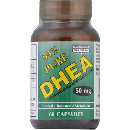 ONLY NATURAL DHEA, 99%, 50 mg, capsules, 60 CT