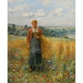 thumbnail image 3 of Daniel Ridgway Knight 20x24 Black Modern Framed Museum Art Print Titled - Jeannine Gleaning, 3 of 5