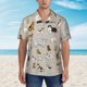 thumbnail image 2 of Balery Dog Animal Camisas hawaianas de manga corta para hombre, camisas playeras de corte holgado, camisas de vacaciones con botones,Large, 2 of 7
