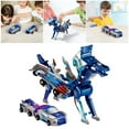 thumbnail image 2 of Collision Transforming Dinosaur Car Toy 2 in 1 Dinosaur Transformer Car 2pcs Transforming Car Robot Party Favors Birthday Christmas Blue, 2 of 9