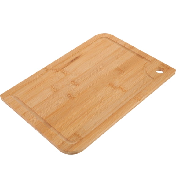 AURARMLET Bamboo Cutting Board with Groove for Kitchen Storage Synthetic Material Khaki 12x16 Inches