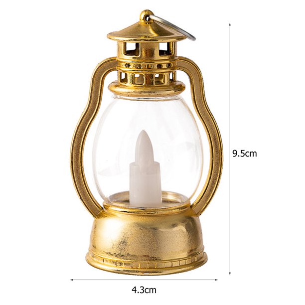 Luz de vela electrónica Wdftyju Retro sin humo linterna colgante LED color Bronce Oro Negro Blanco
