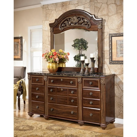 UPC 024052006049 product image for Ashley Gabriela 9 Drawer Wood Triple Dresser in Brown | upcitemdb.com