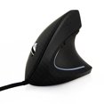 thumbnail image 1 of DEEPCRAFF Ergonomic Mouse Black Plastic Vertical Design for Office Work 1Pack, 1 of 8