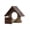 Tudor Brown/Weathered Wood, variant on Amish-Made Peanut Butter Bird Feeder, Eco-Friendly Poly Lumber, Fits 16-18 Oz. Jar of Peanut Butter Turf Green/Cedar