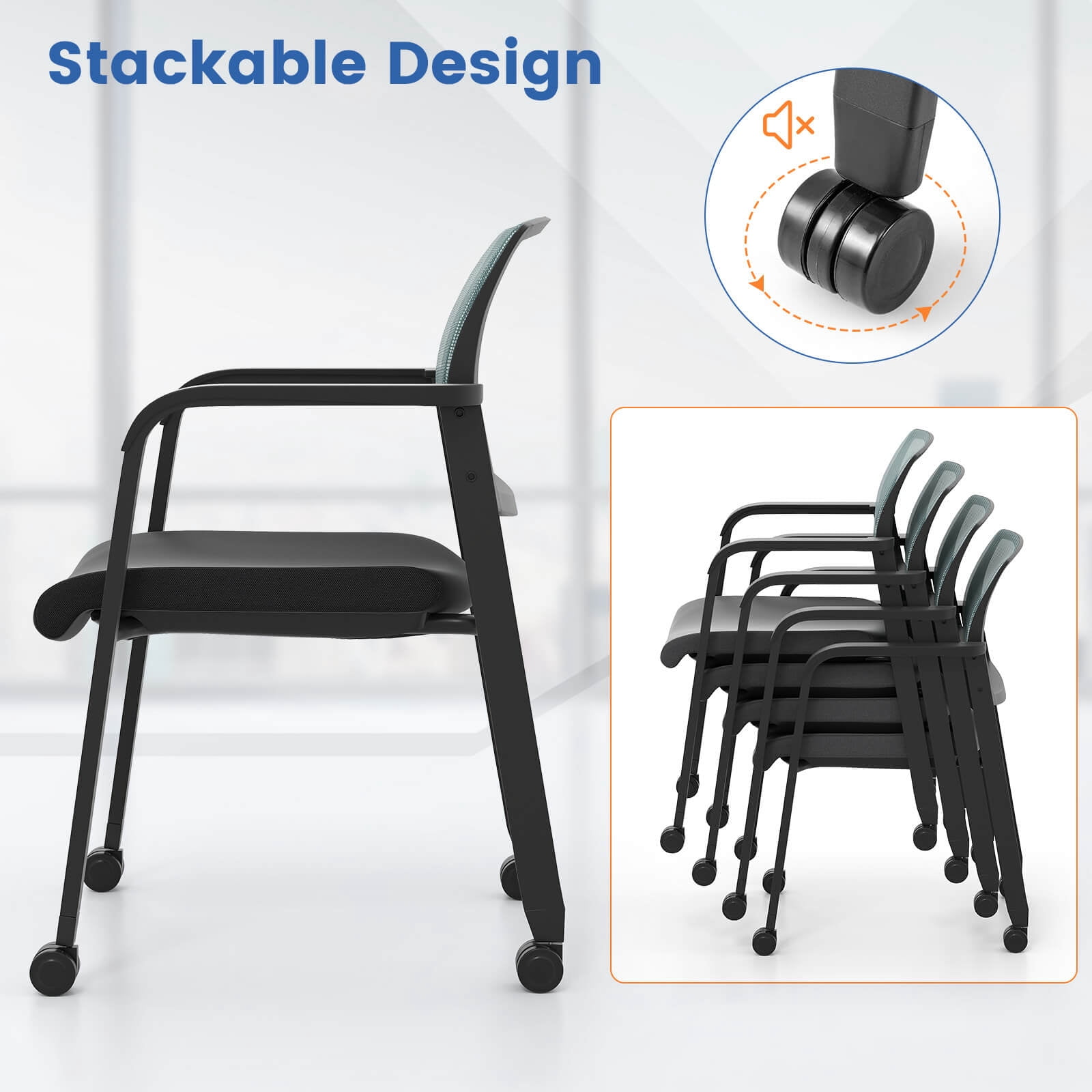 Costway Conference Chair - Thumbnail 3