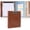 Brown, variant on Small 3 Ring Binder with Clipboard, 8" × 10" PU Mini 1 Inch Binder with Notepad, 5 Dividers, and Labels, Clipboard Folder Great for School Office(Fit Half Letter Sized Paper)