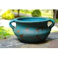 thumbnail image 5 of U.S.Sourcing Inc. Egyptian Era Terracotta Planter in Blue,Green, Red, Purple in 2 sizes Large Copalt Blue 8 1/2"x5", 5 of 6