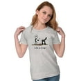 thumbnail image 3 of Drop BBQ Steak Funny Lifestyle Womens Slim Fit Graphic Tee Brisco Brands X, 3 of 5