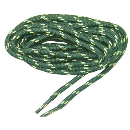 

63 Inch 160 cm Hunter Green with Yellow Kevlar® reinforced proTOUGH™ Heavy Duty Round Boot Shoelaces (2 pair pack)
