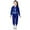 R01-Blue, variant on 2Pcs Girls Outfits Toddler Kids Girls Clothes Zip Up Cropped Sequin Jacket Coat Pants Set 80S 90S Party Carnival Outfits Girls Clothing Sets